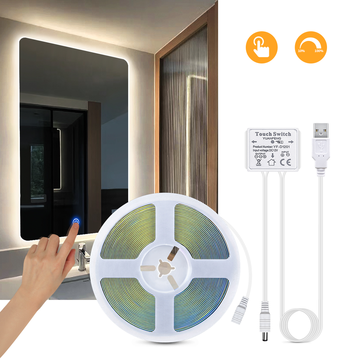 Beauty Makeup Light - Makeup Mirror LED Bathroom Dressing Table