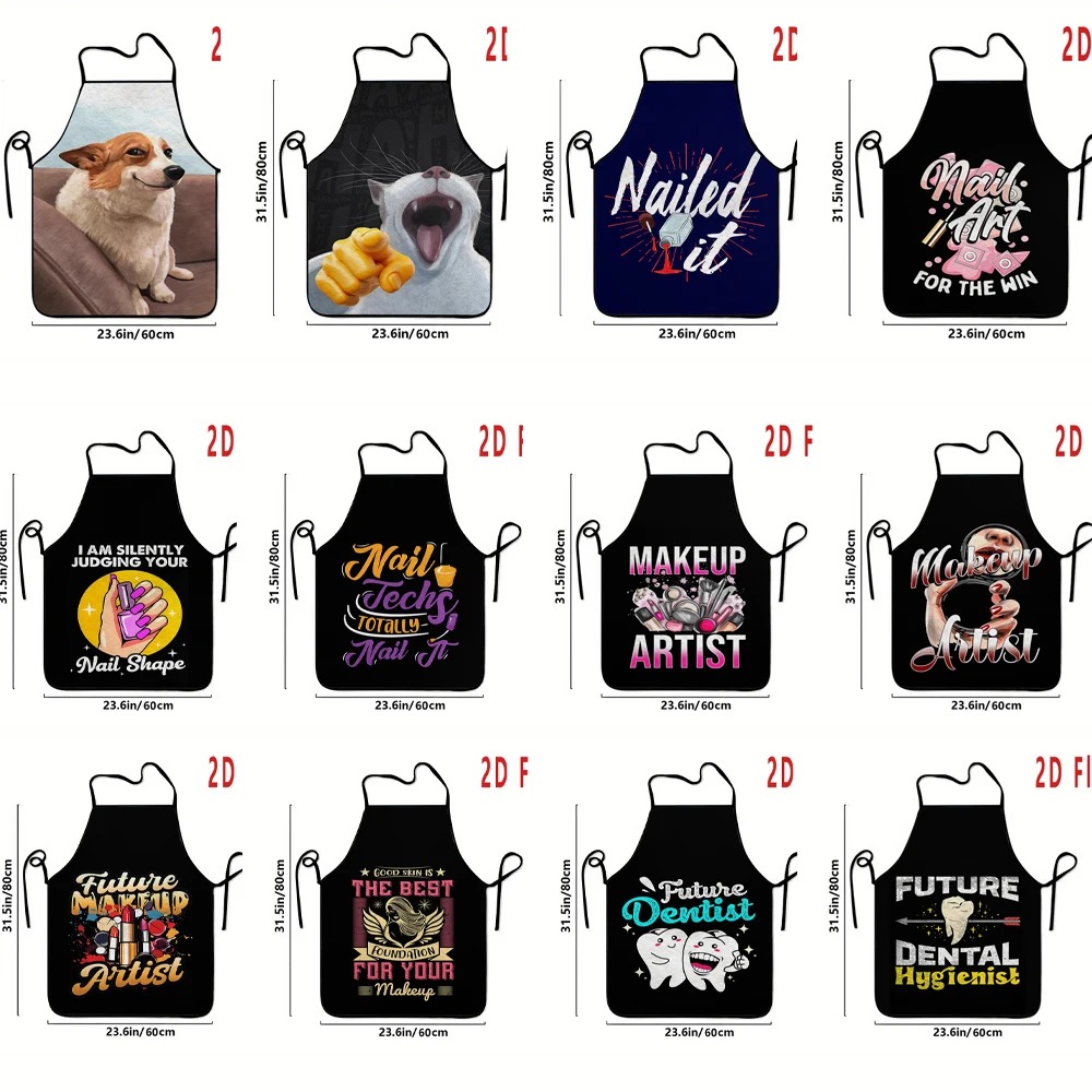 Beauty Works Makeup - Funny Nail Tech Makeup Artist Apron