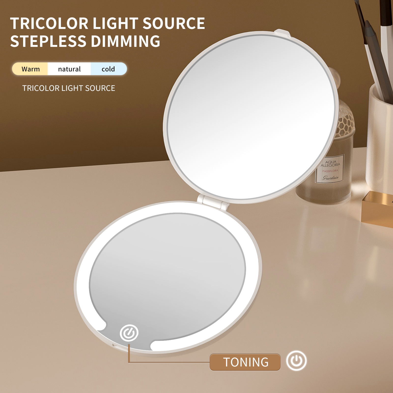LED Lighted Travel Makeup Mirr - огляд і ціна Beauty Makeup Light