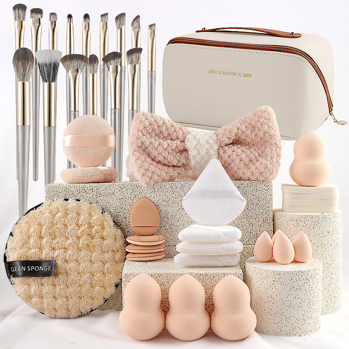 Leather Handle Bag with 36 Pcs - огляд і ціна Beauty Makeup Gift Sets