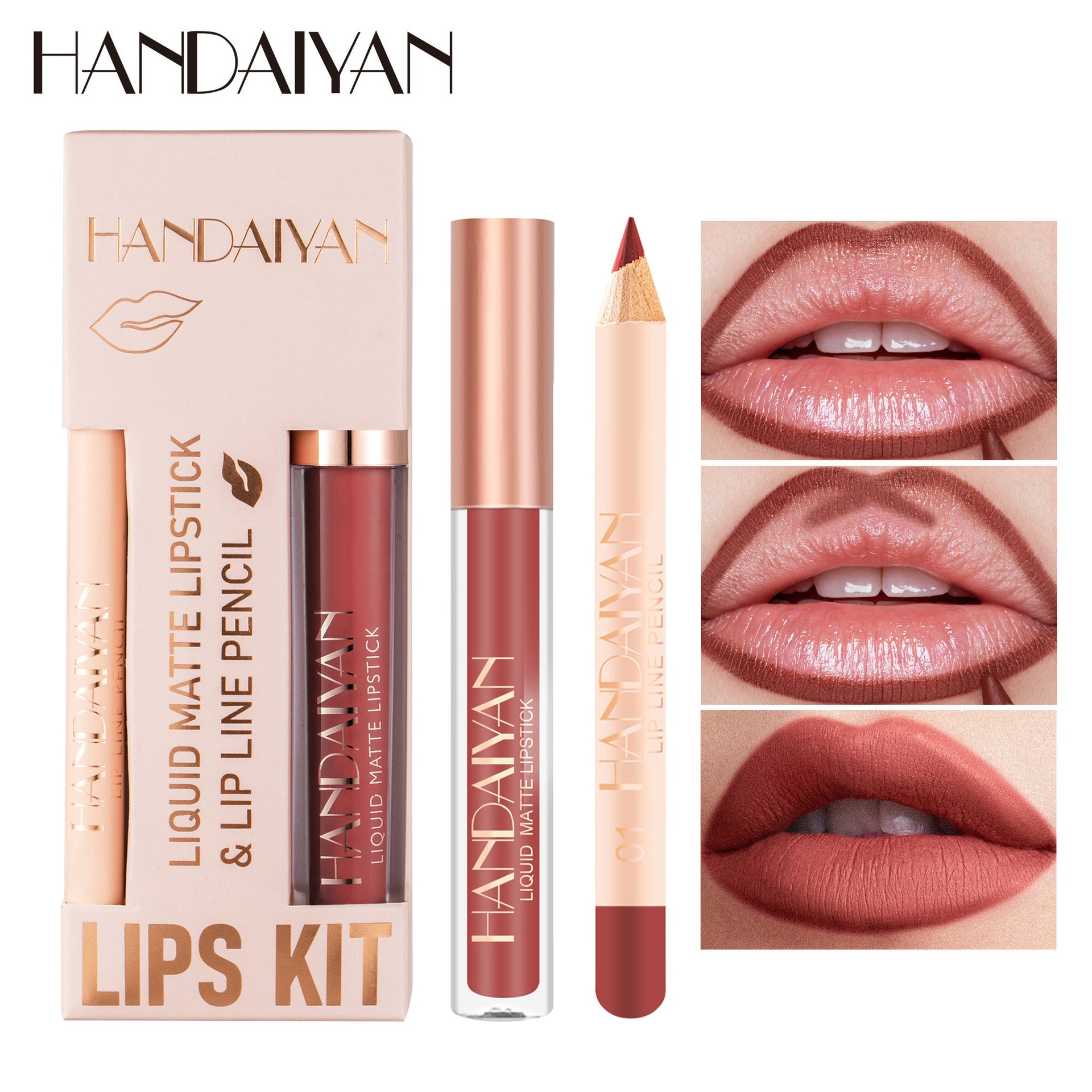 12 Color Lip Liner and Lipstic - огляд і ціна Beauty Makeup Stores