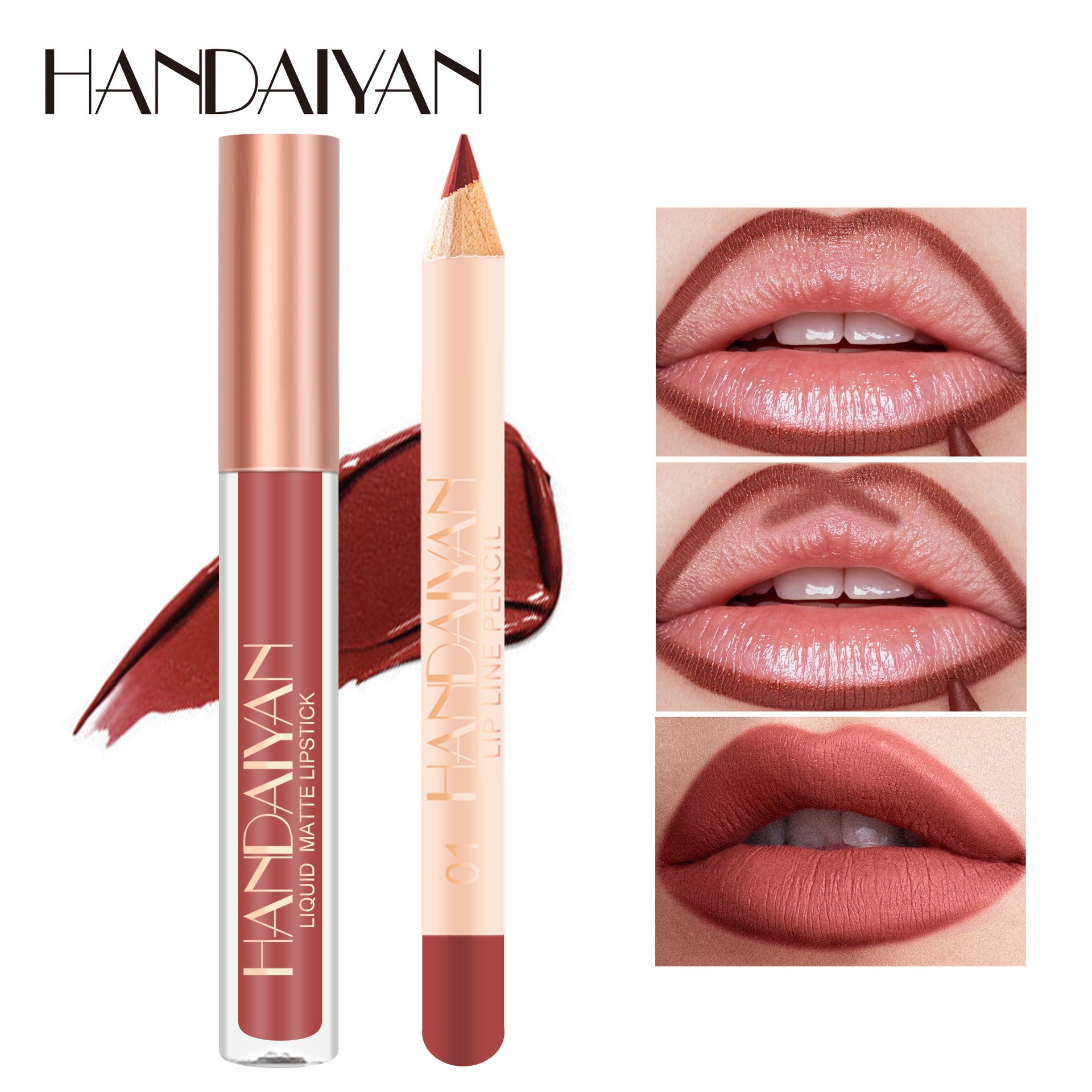 12 Color Lip Liner and Lipstic - огляд і ціна Beauty Makeup Stores