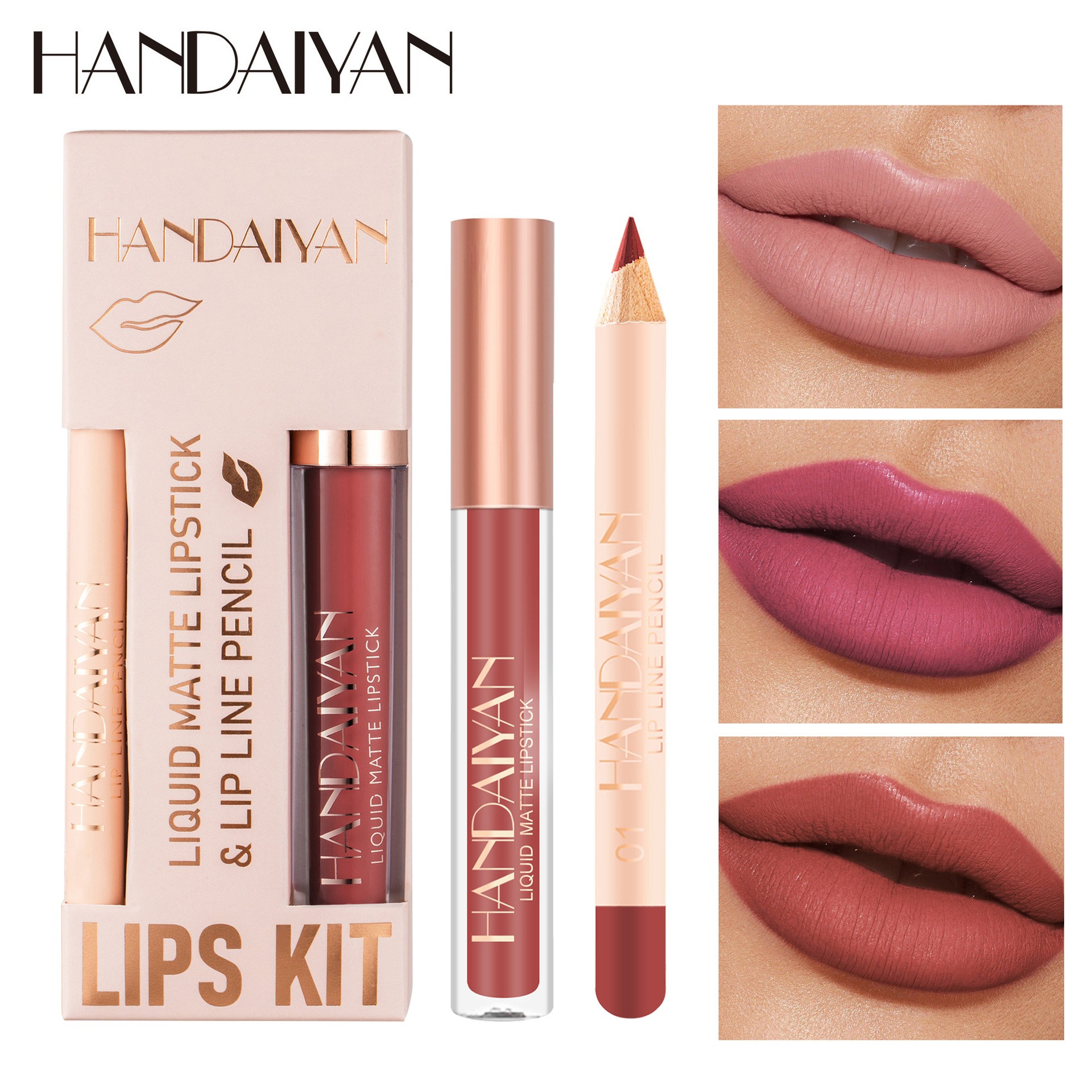 12 Color Lip Liner and Lipstic - огляд і ціна Beauty Makeup Stores