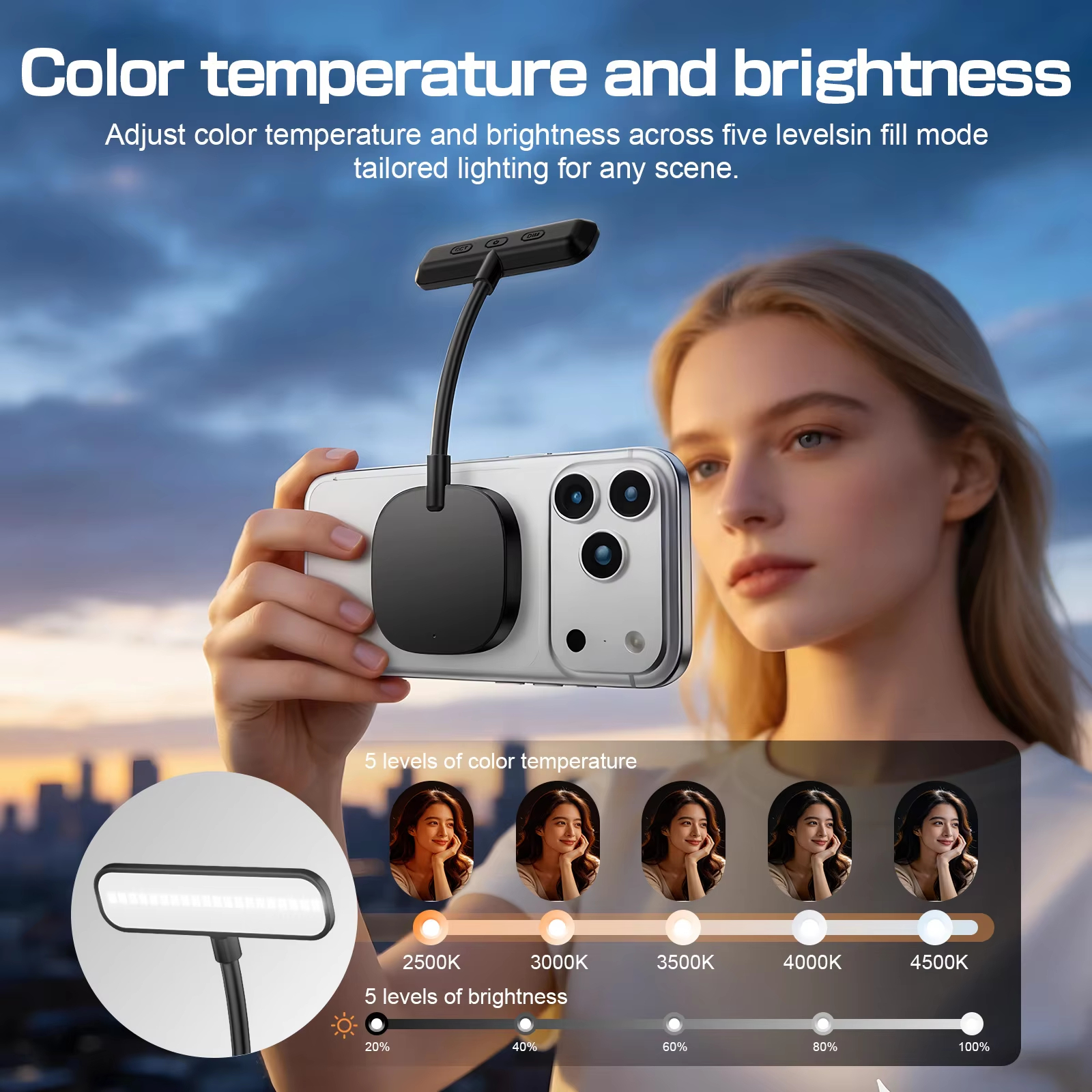 Magnetic Gooseneck LED Fill Li - огляд і ціна Beauty Makeup Light
