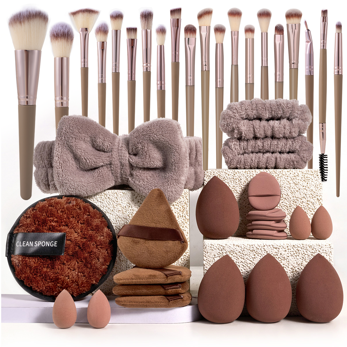 Makeup Brushes and Sponges Set - огляд і ціна Beauty Makeup Gift Sets
