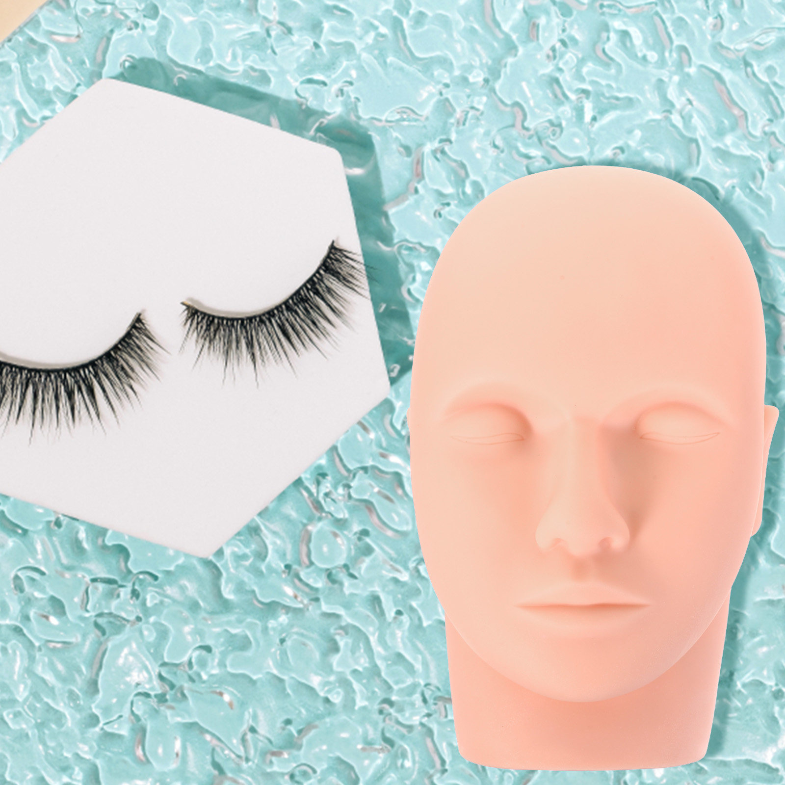 Eyelash Extension Mannequin He - огляд і ціна Beauty Makeup Training