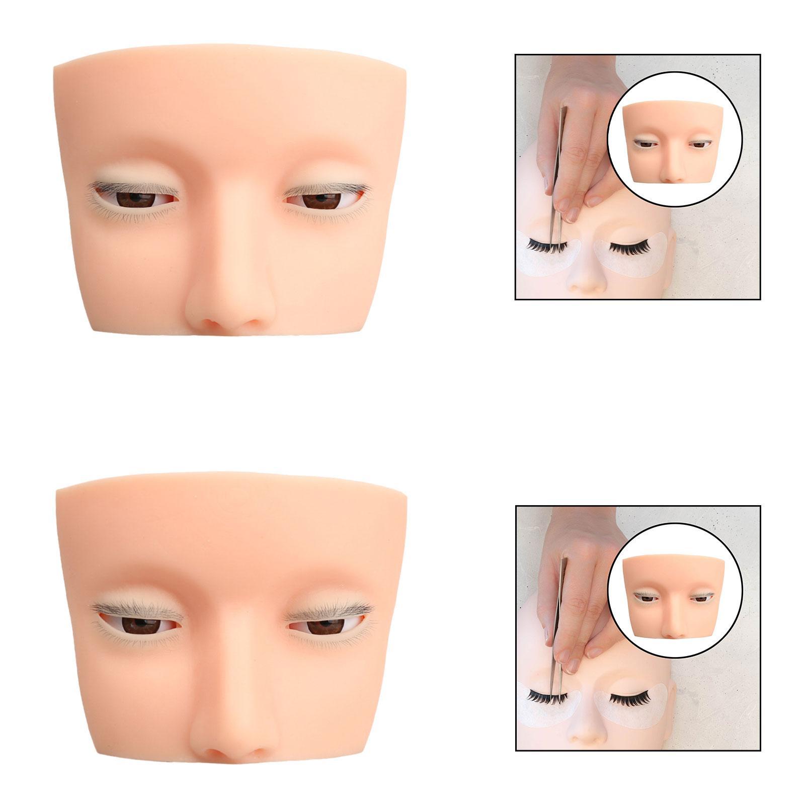 Silicone Eyelash Mannequin Hea - огляд і ціна Beauty Makeup Training