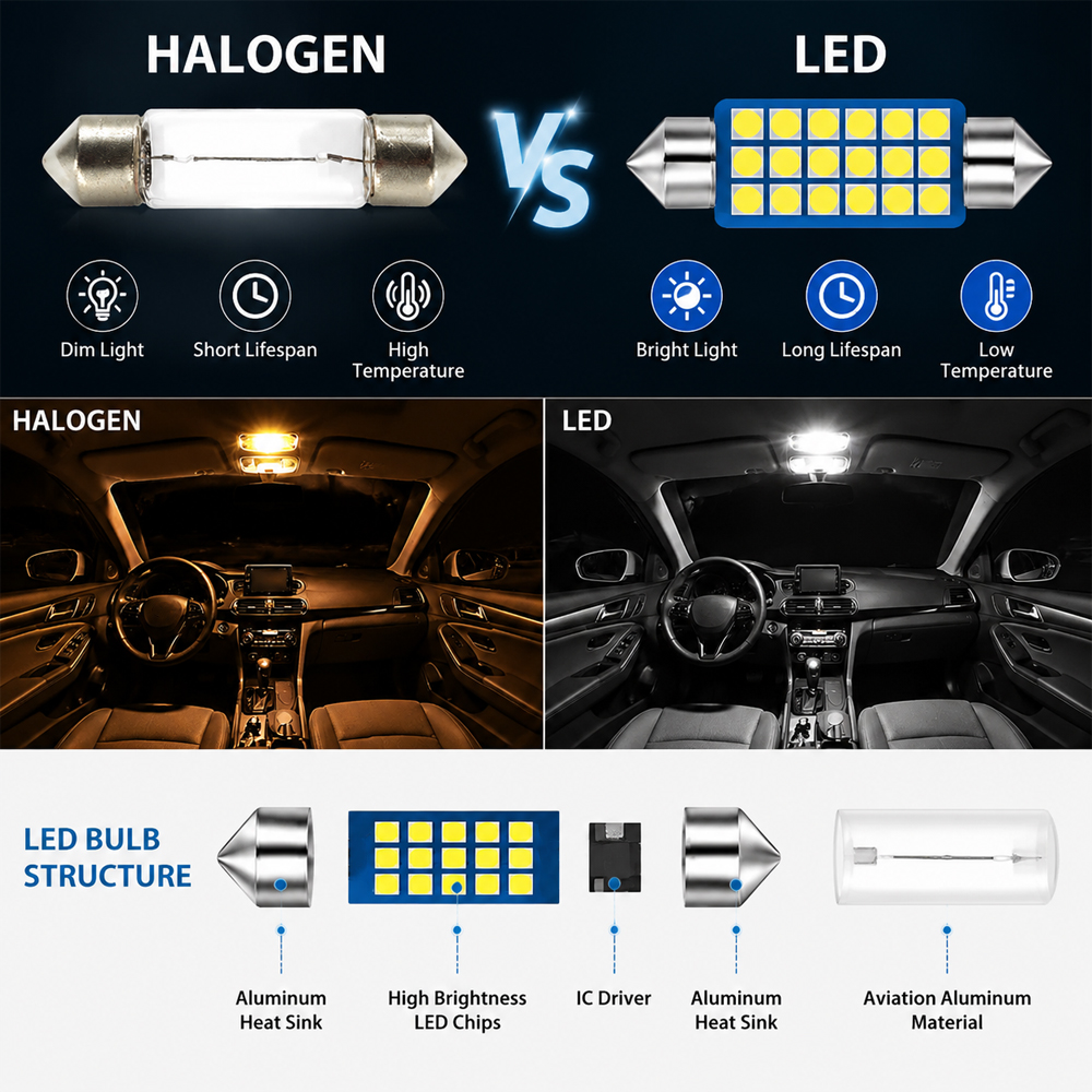 KCIMO New LED Canbus Interior  - огляд і ціна Beauty Makeup Light